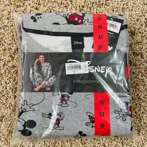 Disney Mickey Mouse Character Women’s 2-Piece Lounge Set, Size M (New)